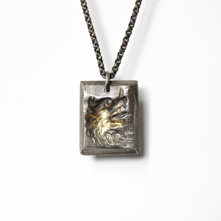 Howling Wolf Tag Necklace - Machinations