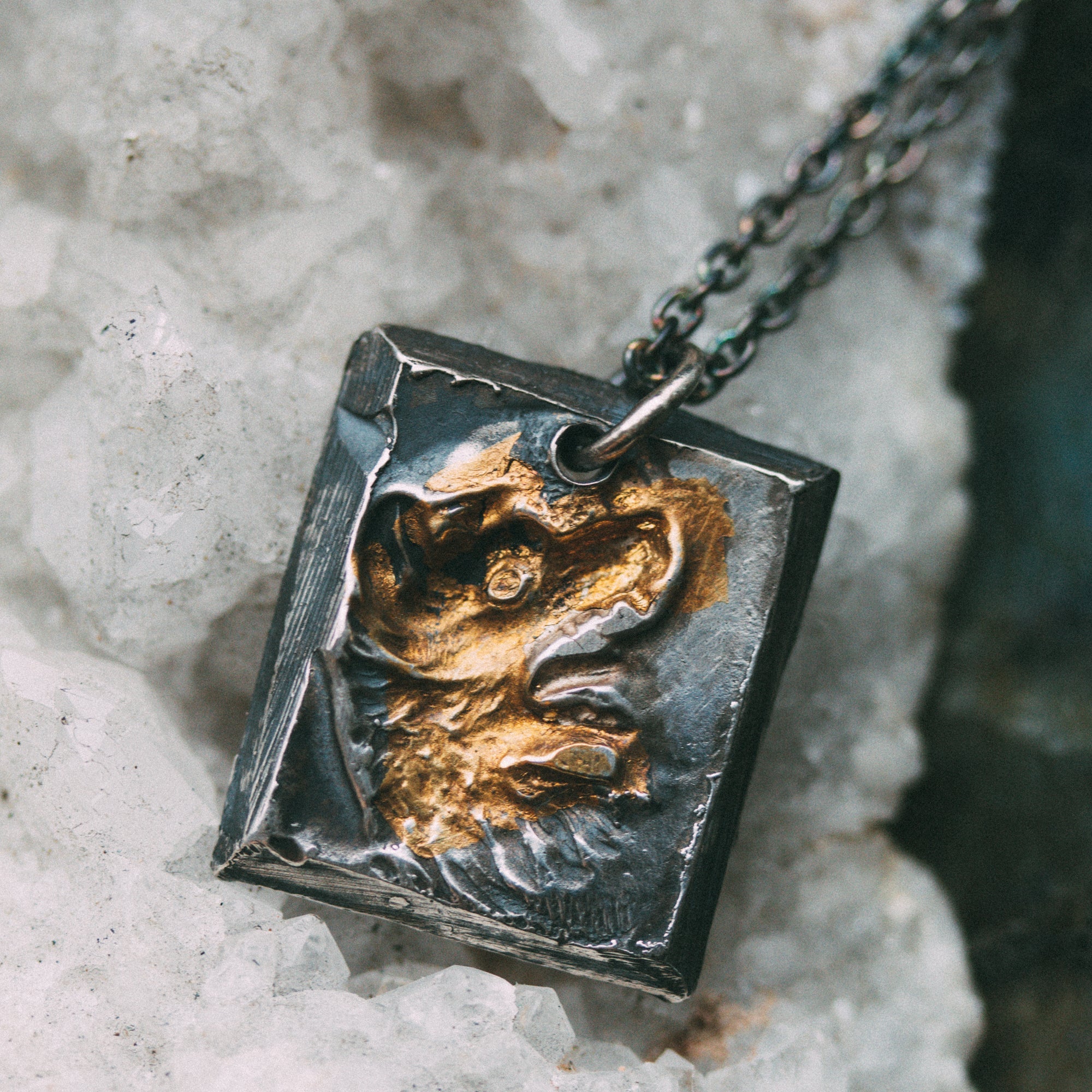 Howling Wolf Tag Necklace - Machinations