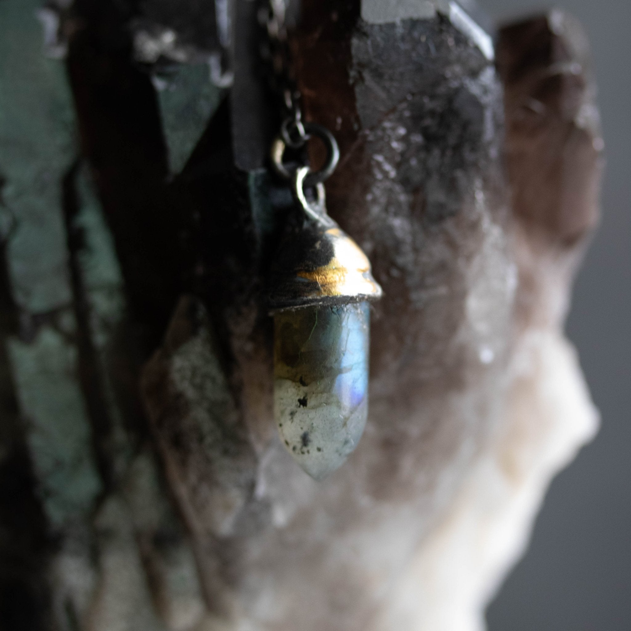 Knight Amulet Labradorite Bullet - Machinations