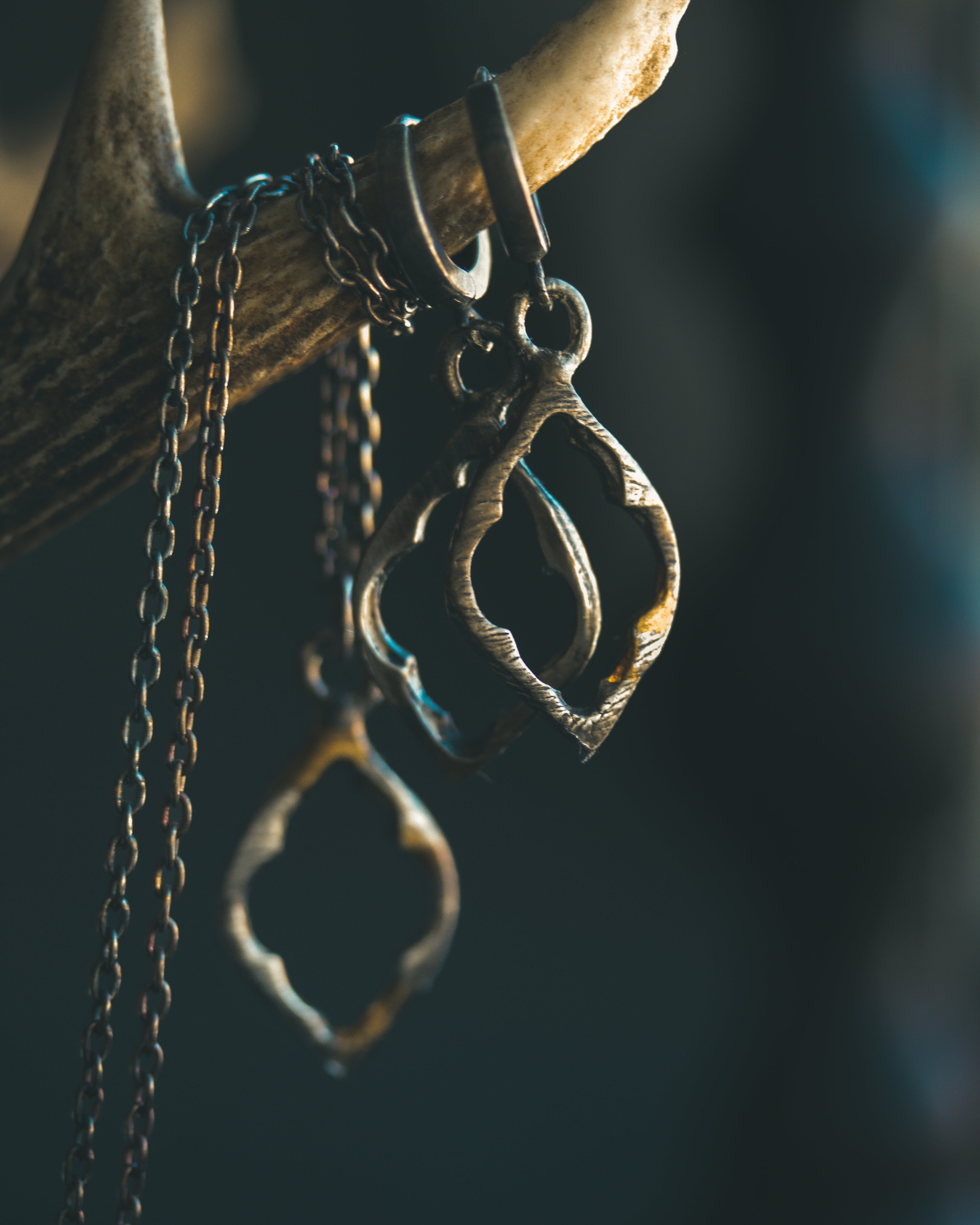 Divine Ruin Collection - Cathedral Fragment Pendant | Sterling Silver & 23.5K Gold | Hand-Carved Relic of Memory, Mystery & Sacred Decay Earrings