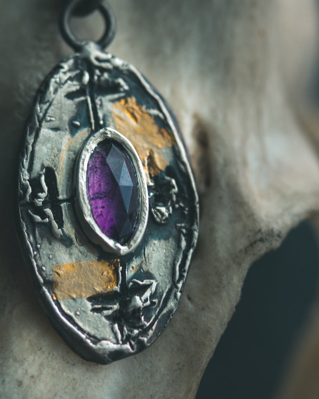 Nordic Talisman Rose-Cut Amethyst Amulet: A Gateway to Ancestral Wisdom and Divine Protection