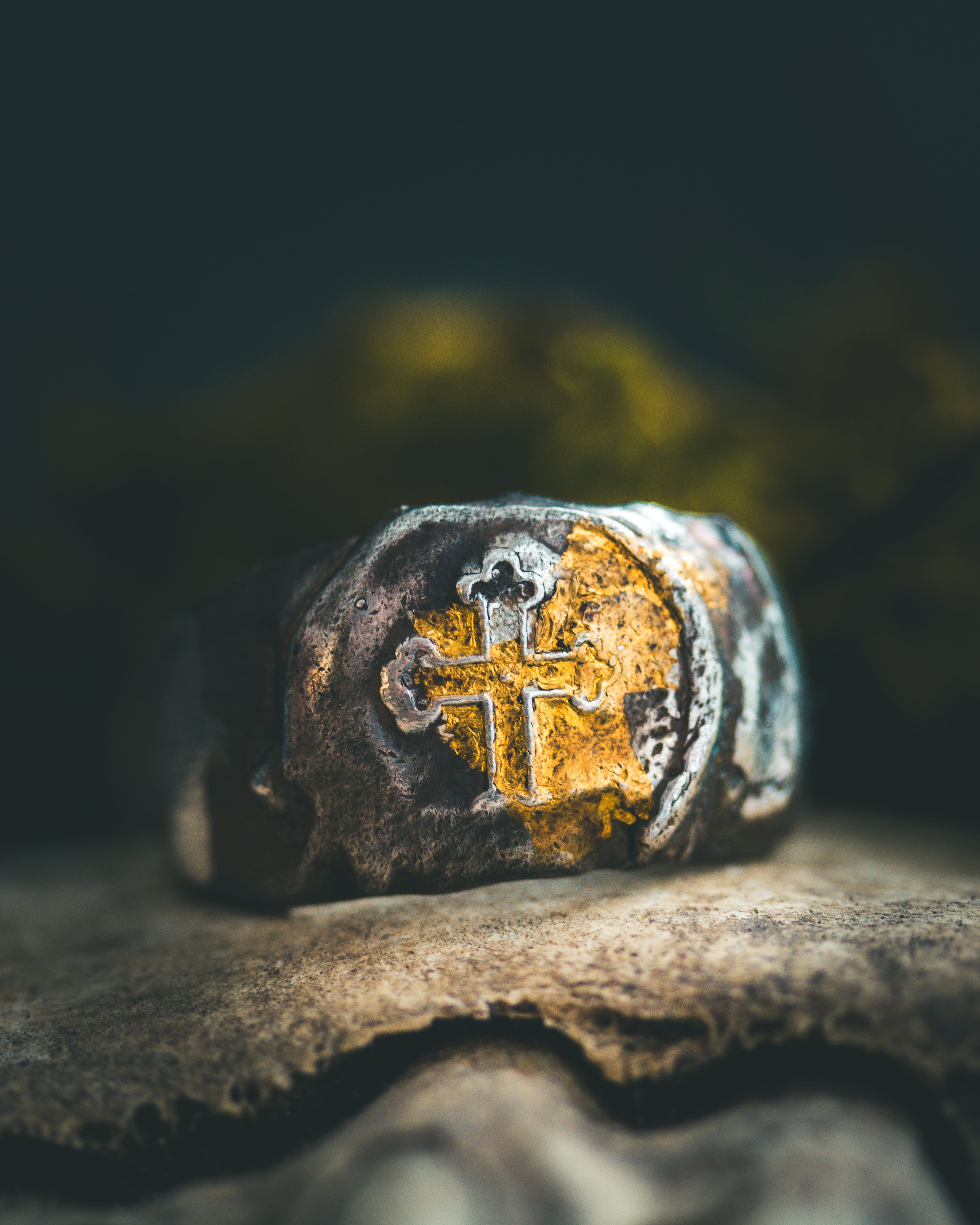Sacred Relic Signet Ring | Priest's Button Transformed