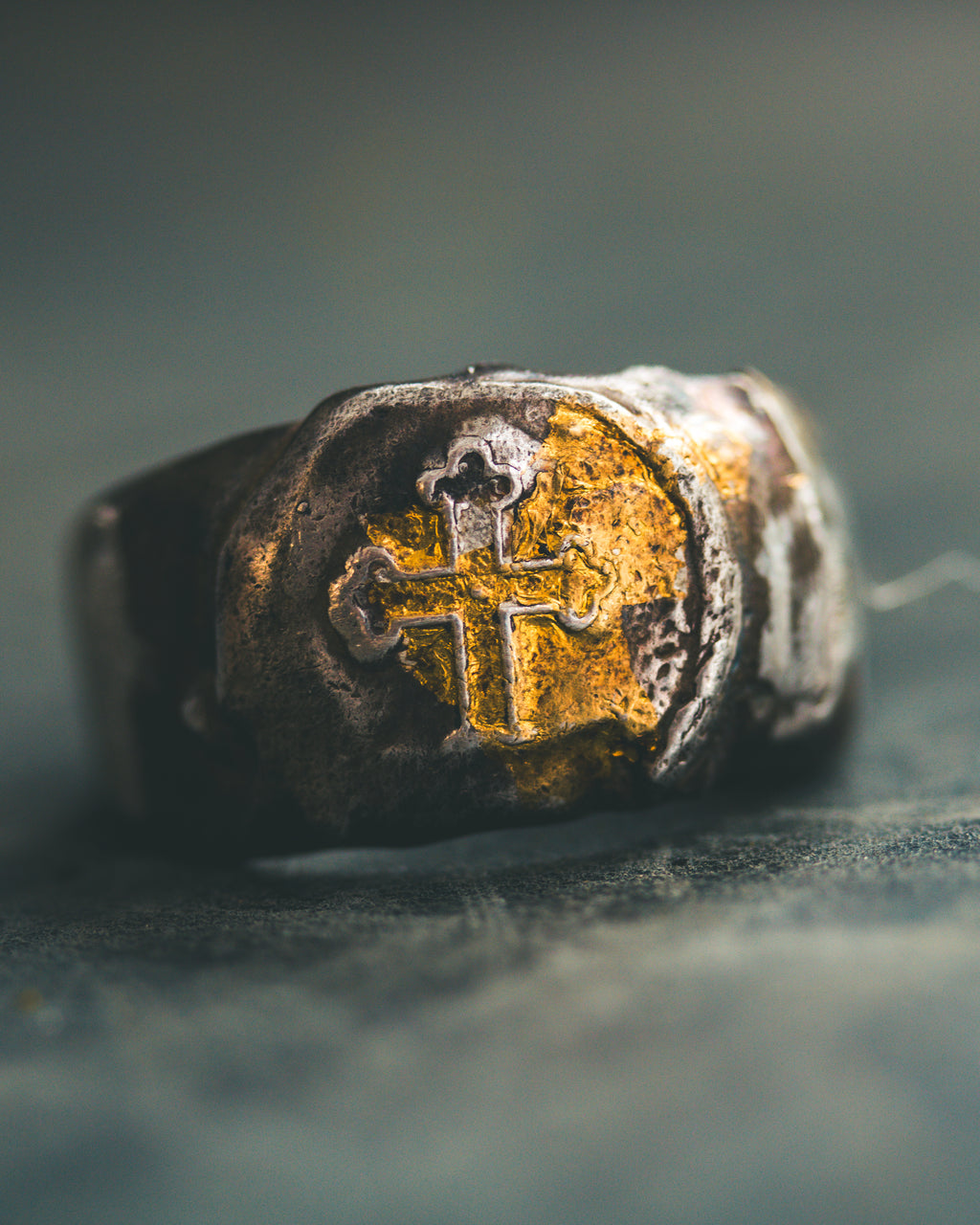 Sacred Relic Signet Ring | Priest's Button Transformed
