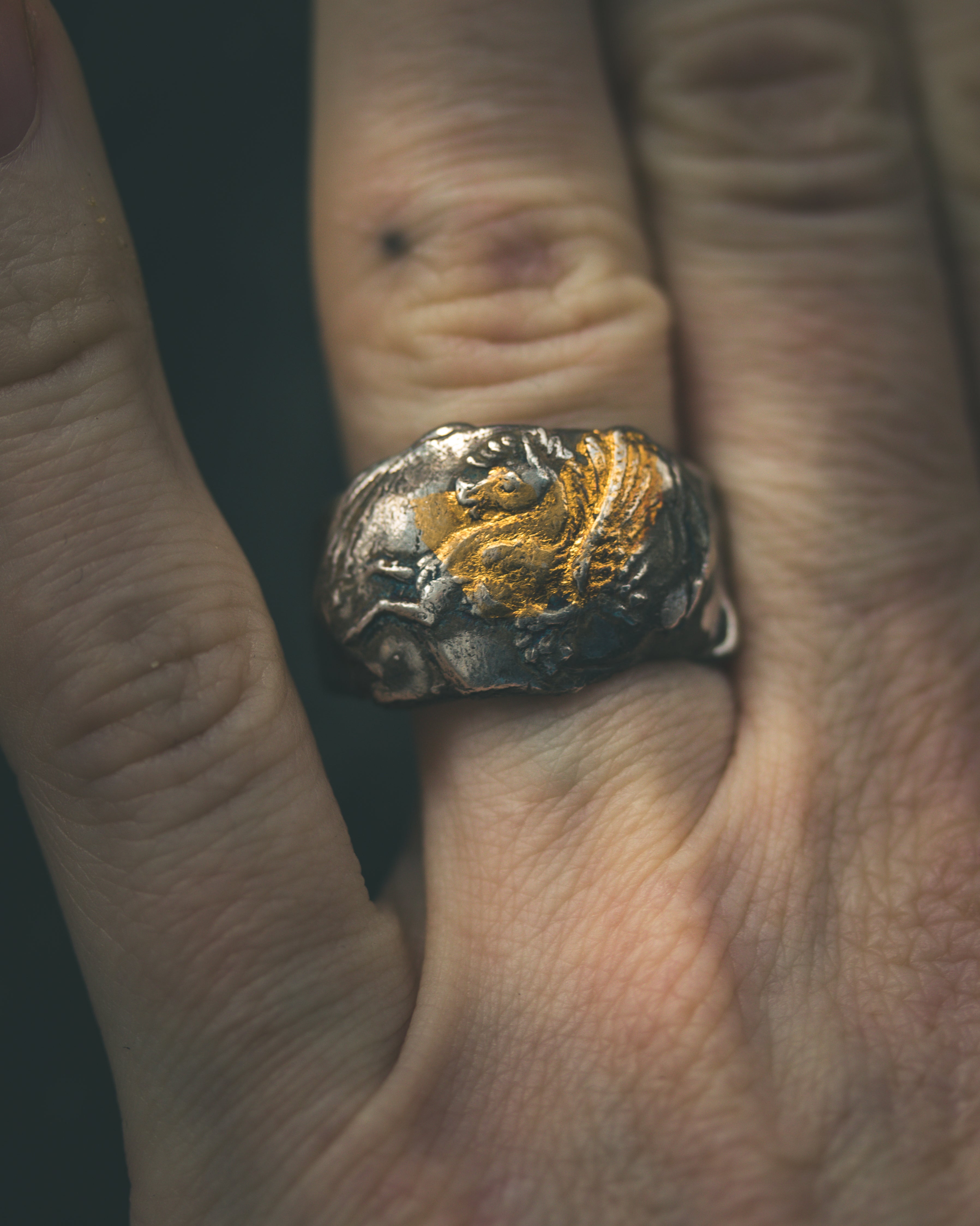 Pegasus Signet Ring | Winged Divine Steed