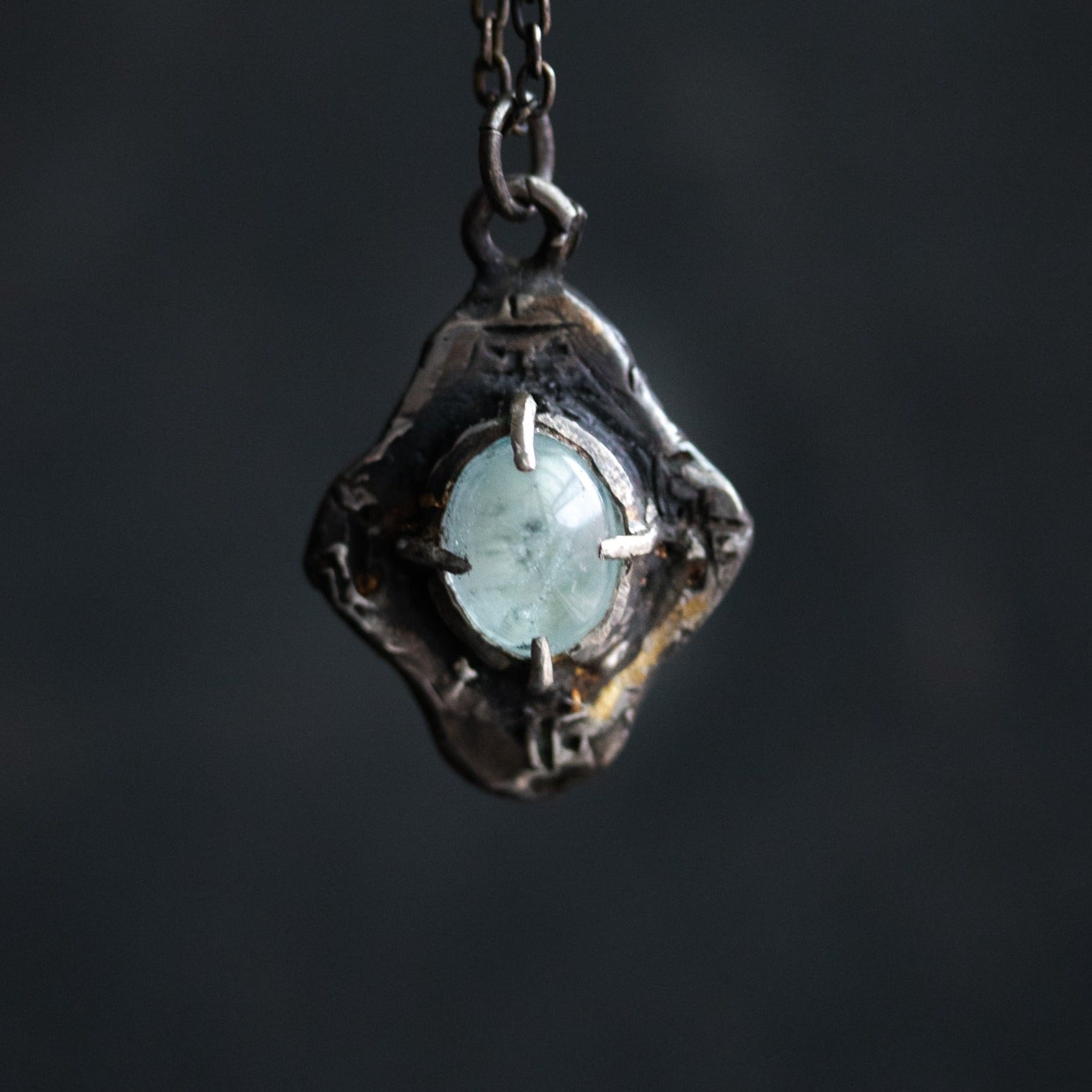 Beyond the vale Aquamarine cabochon Amulets - Machinations