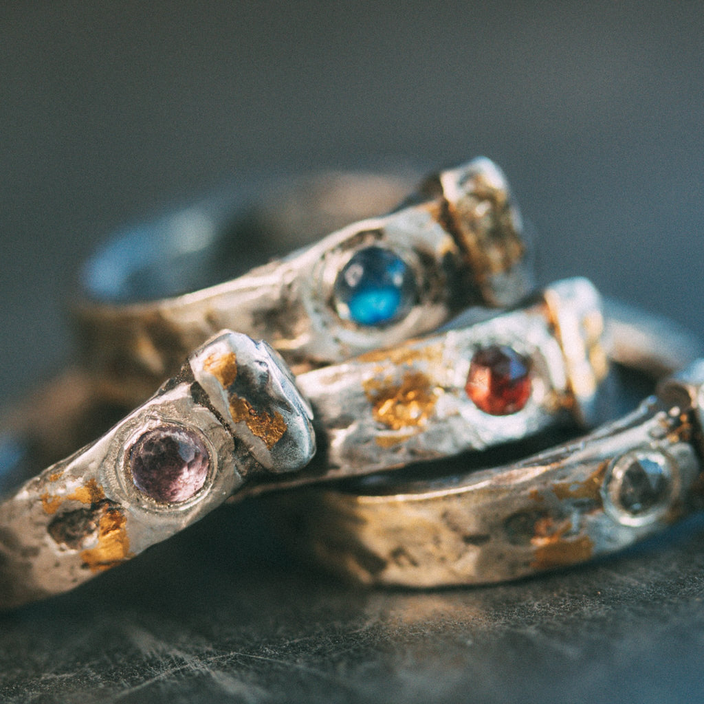 Coffin Nail Almandine Garnet Ring - Machinations