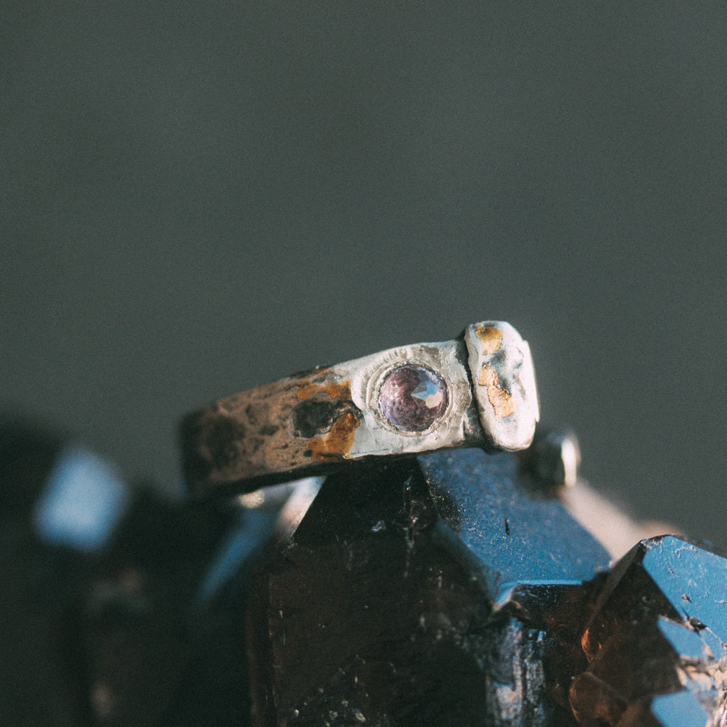 Coffin Nail Amethyst Ring - Machinations