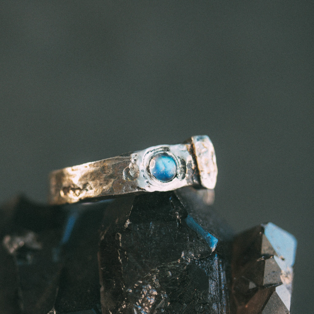 Coffin Nail Moonstone Ring - Machinations