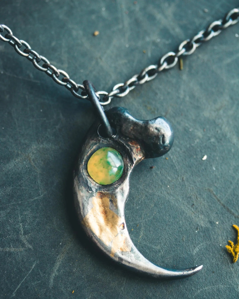 Custom Blackened Sterling Silver Chain 4.1mm – Hand - Finished with 6 x 16mm Lobster Clasp - Machinations