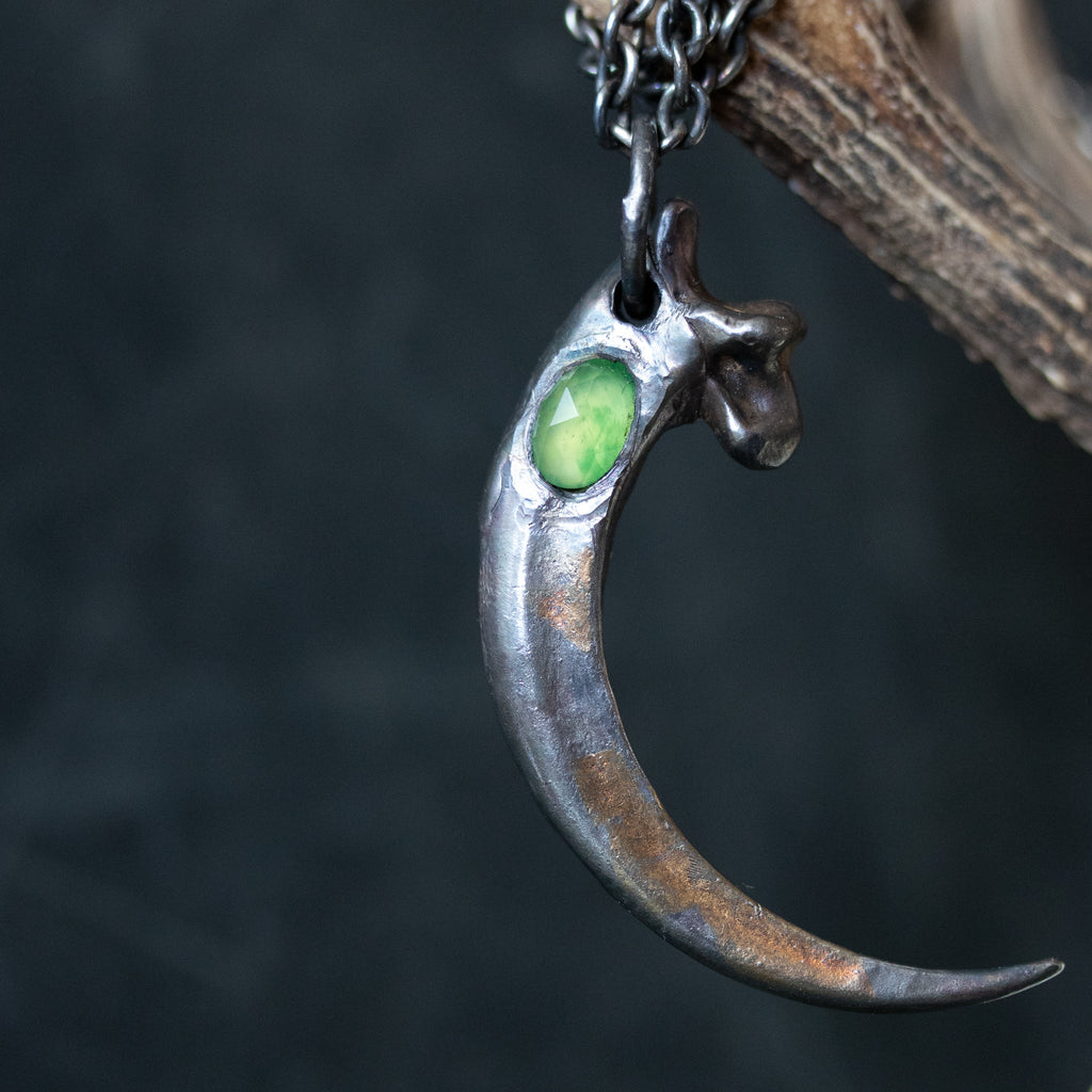 Golden Eagle Talon With Grossular Garnet - Machinations