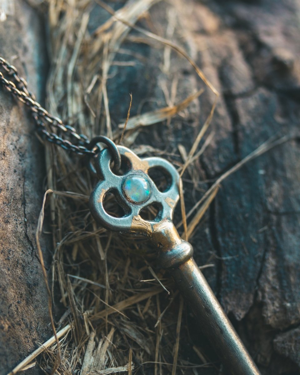 Hekate Opal Key Pendant – Handcrafted Symbol of Transformation & Inspiration - Machinations