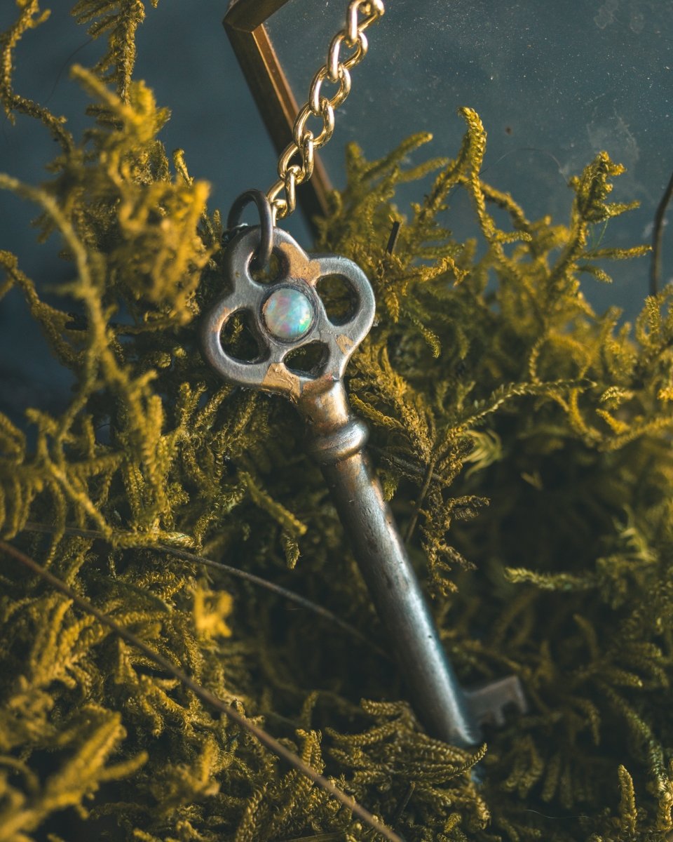 Hekate Opal Key Pendant – Handcrafted Symbol of Transformation & Inspiration - Machinations