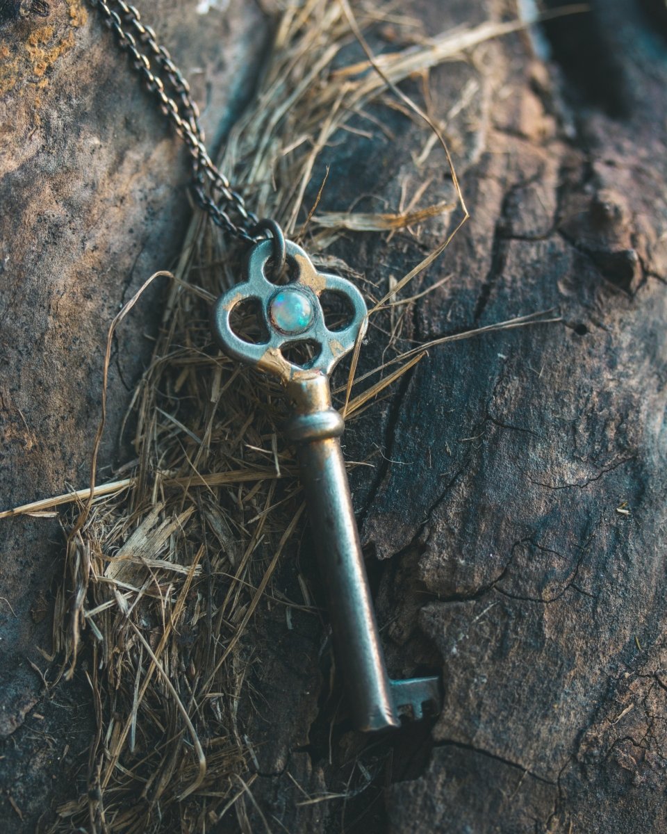 Hekate Opal Key Pendant – Handcrafted Symbol of Transformation & Inspiration - Machinations