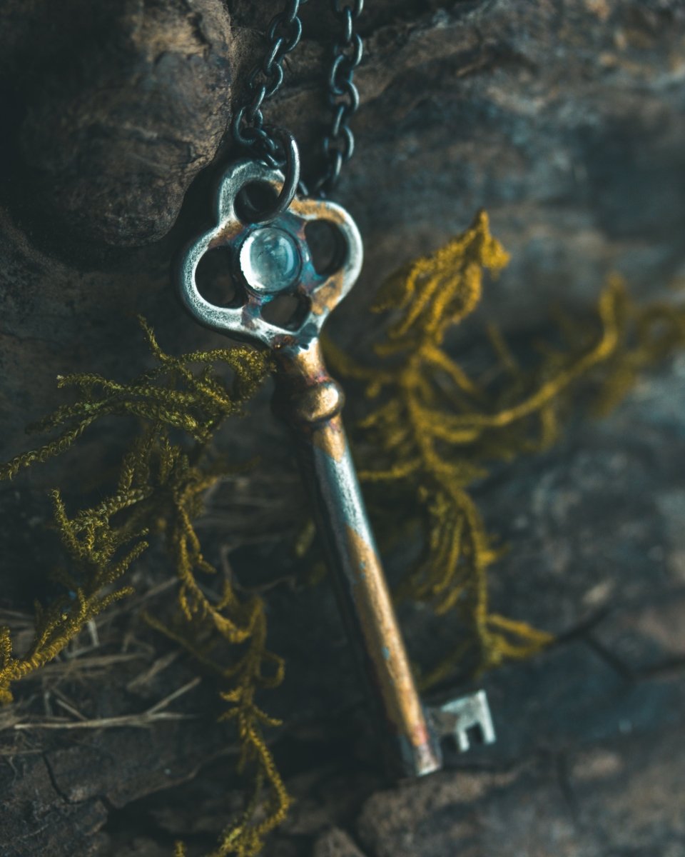 Hekate's Key Pendant with Moonstone: Embrace Intuition and Enlightenment - Machinations