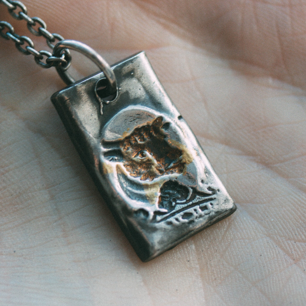Illuminated Bull Tag Necklace - Machinations