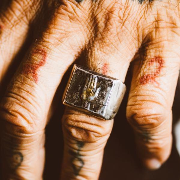 Illuminated Hand Signet Ring - Machinations