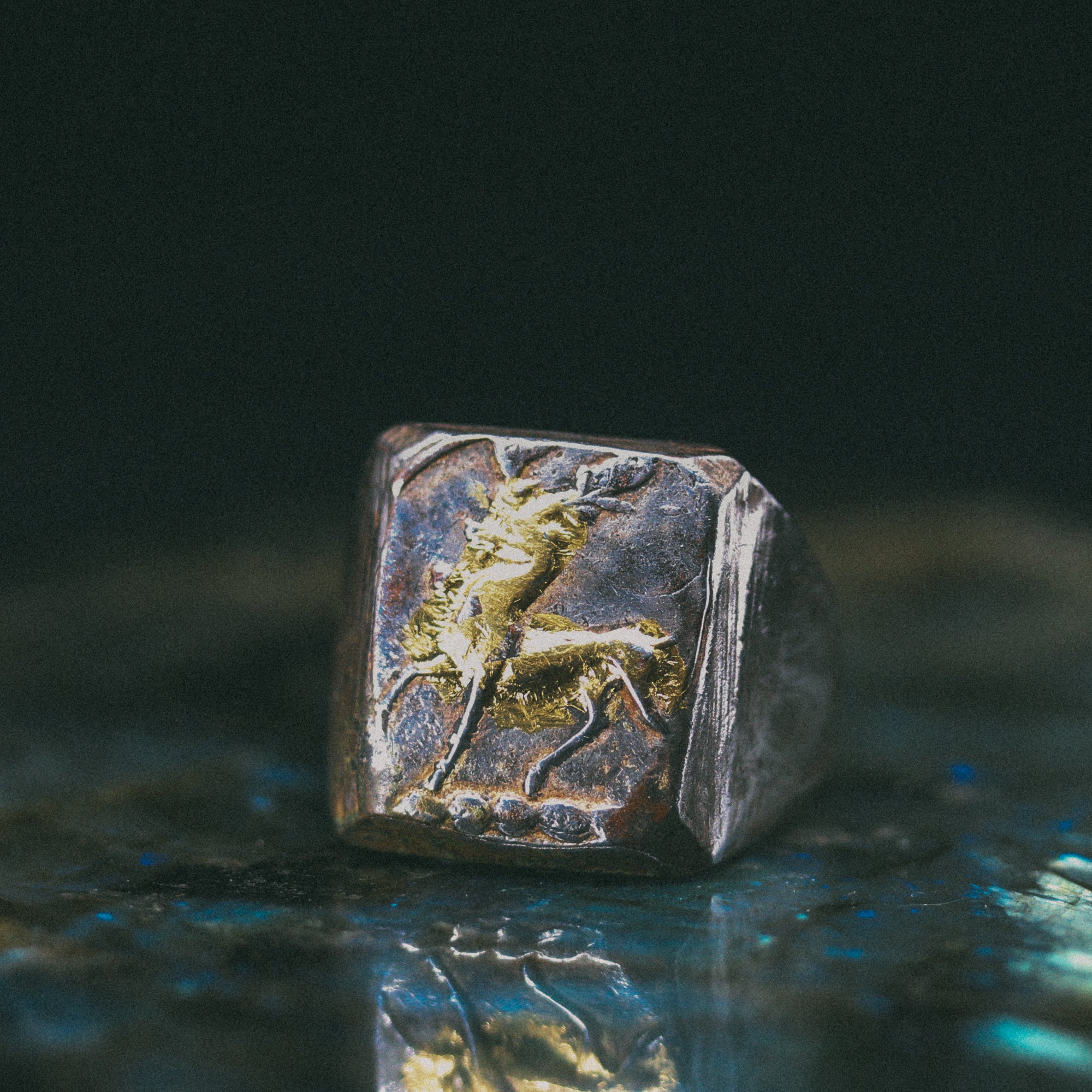 Illuminated Stag Signet Ring - Machinations