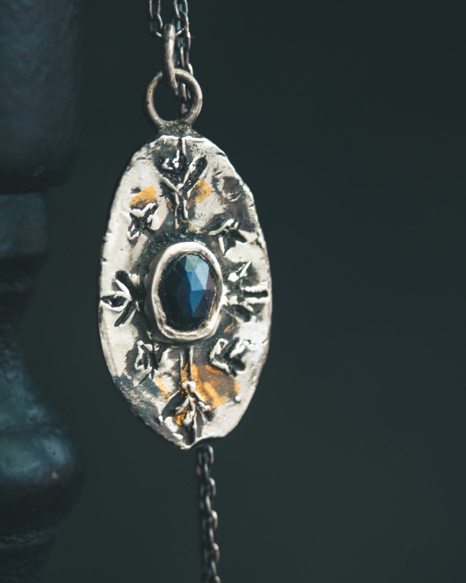 Nordic Talisman Black Labradorite Amulet: A Gateway to Ancestral Magic and Hidden Realms - Machinations