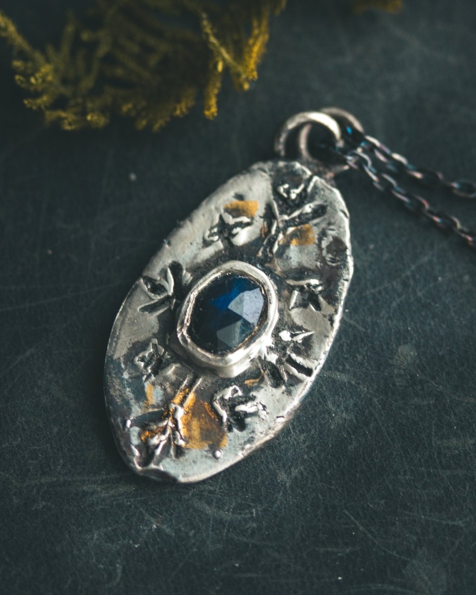 Nordic Talisman Black Labradorite Amulet: A Gateway to Ancestral Magic and Hidden Realms - Machinations