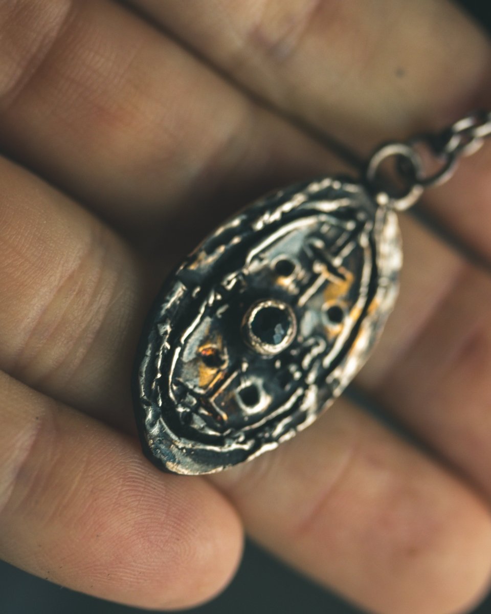 Nordic Talisman Blue Topaz Amulet: A Gateway to Ancestral Wisdom and Clear Vision - Machinations