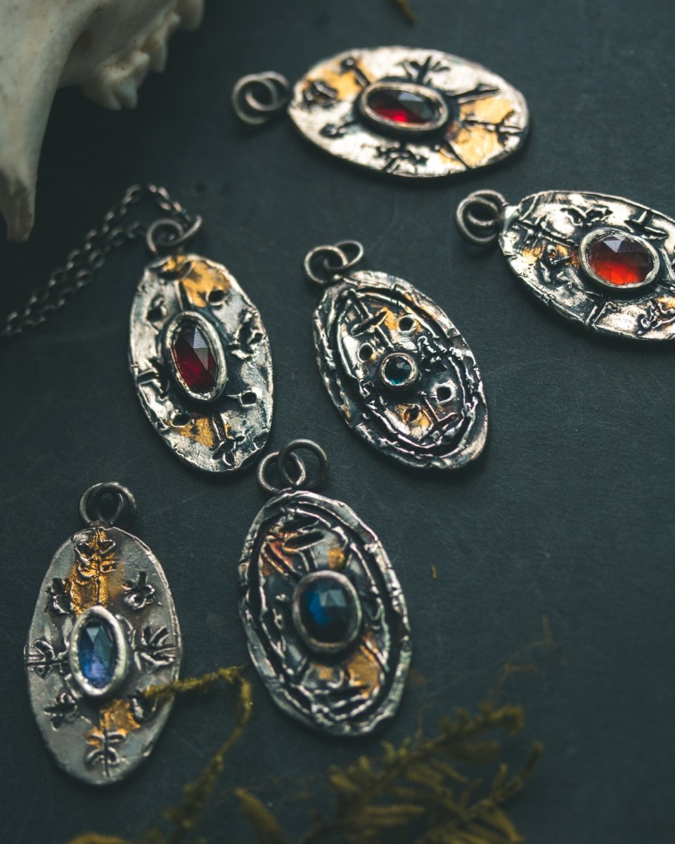 Nordic Talisman Hessonite Garnet Amulet: A Gateway to Ancestral Creativity and Manifestation Fire - Machinations