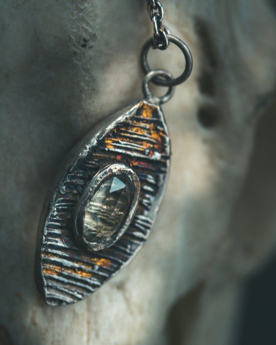 Nordic Talisman Rose - Cut Citrine Amulet: A Gateway to Ancestral Abundance and Solar Empowerment - Machinations