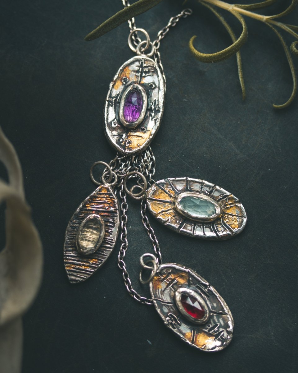 Nordic Talisman Rose - Cut Citrine Amulet: A Gateway to Ancestral Abundance and Solar Empowerment - Machinations