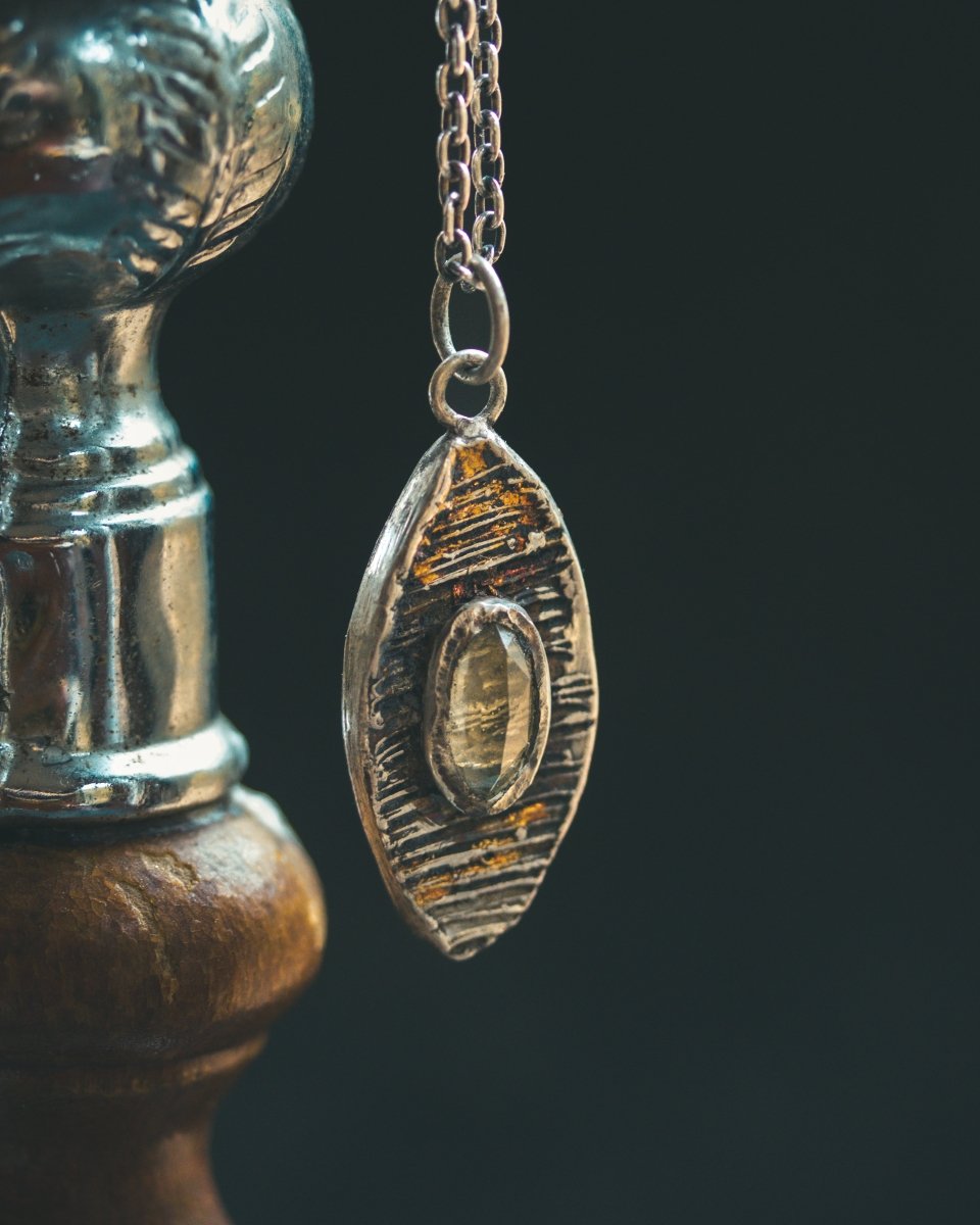 Nordic Talisman Rose - Cut Citrine Amulet: A Gateway to Ancestral Abundance and Solar Empowerment - Machinations
