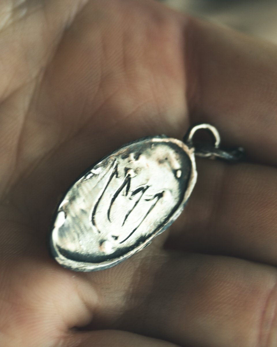 Nordic Talisman Rose - Cut Iolite Amulet: A Gateway to Ancestral Vision and Intuition - Machinations