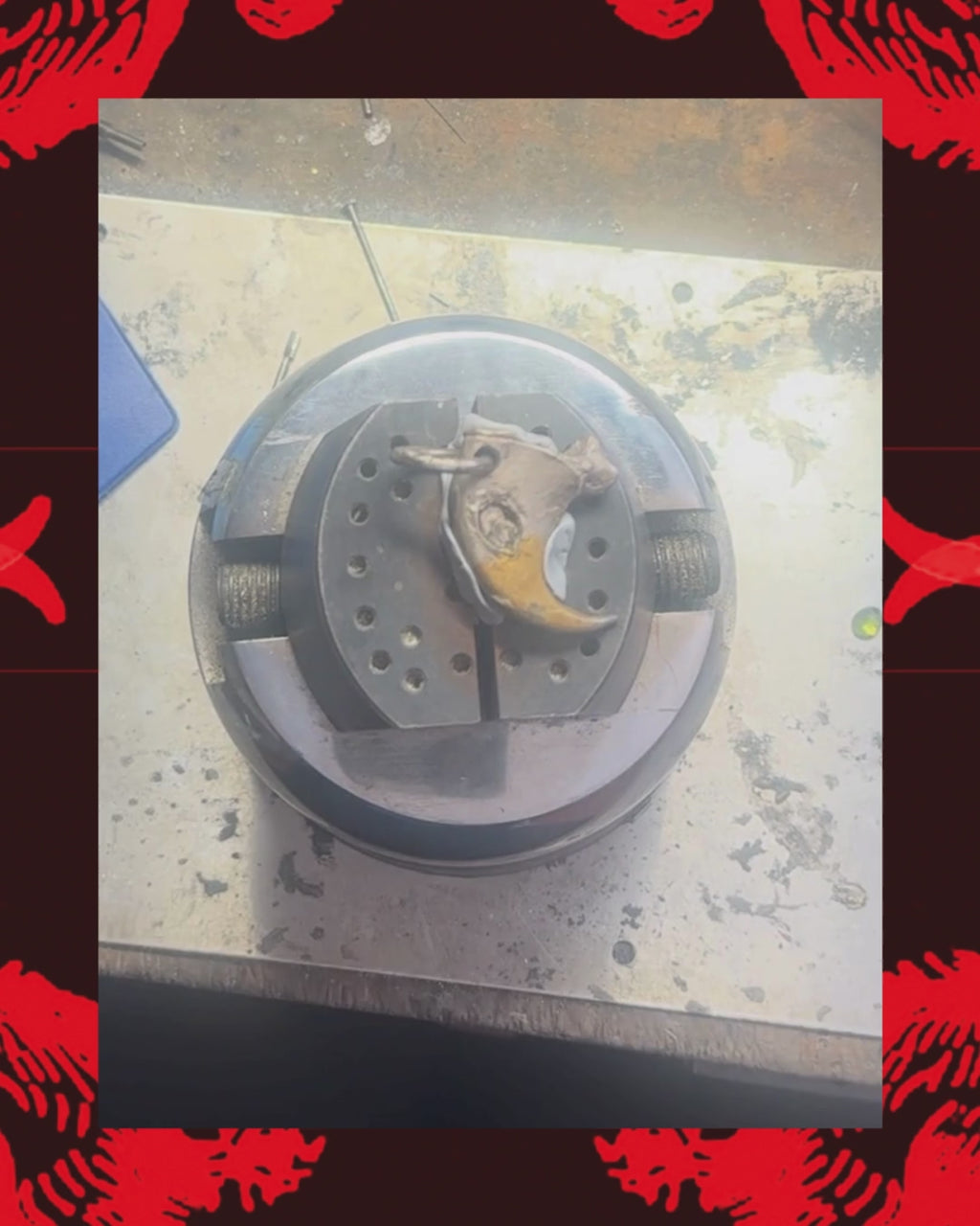 Puma Claw Pendant with Rose-Cut Electric Green Peridot - Made To Order