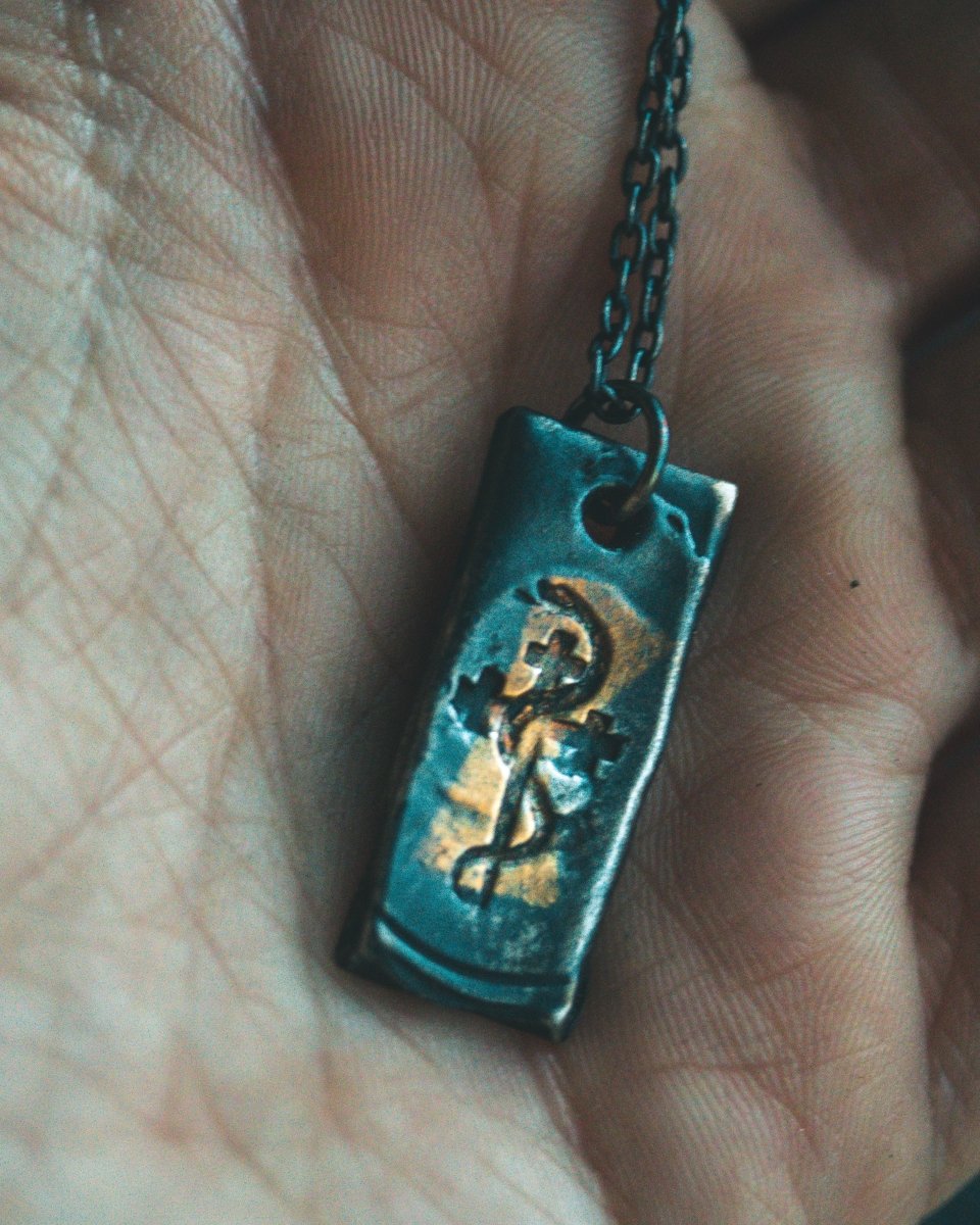 Salvation & Temptation Pendant – Sterling Silver & 23K Gold | Talisman of Desire, Discipline & Duality - Machinations