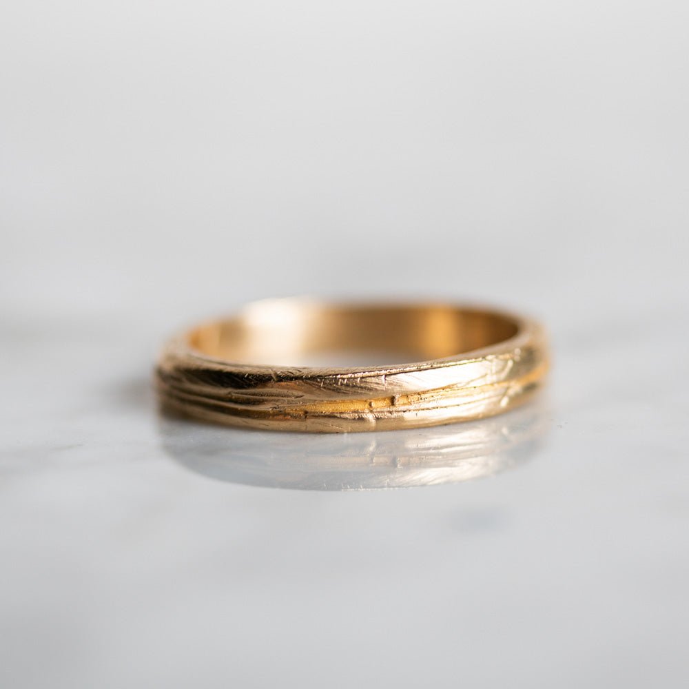 Textured Band Gold Band - Machinations