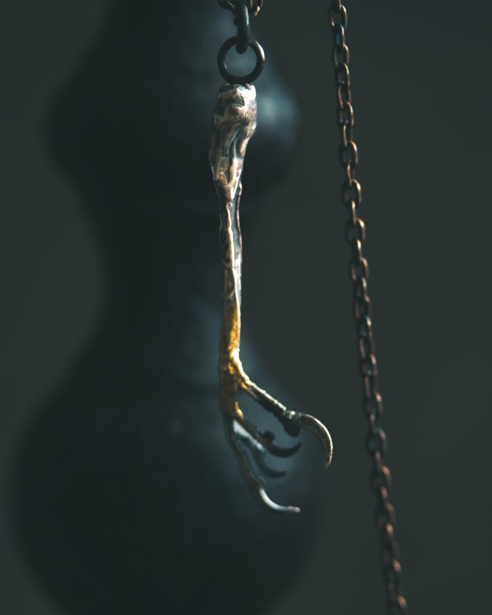 Yaga's Cabinet: Goldfinch Divination Pendant | Sterling Silver | Ethically Found - Machinations