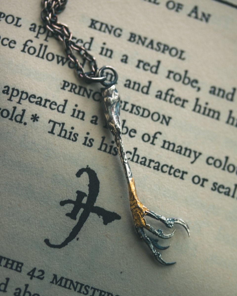 Yaga's Cabinet: Goldfinch Divination Pendant | Sterling Silver | Ethically Found - Machinations