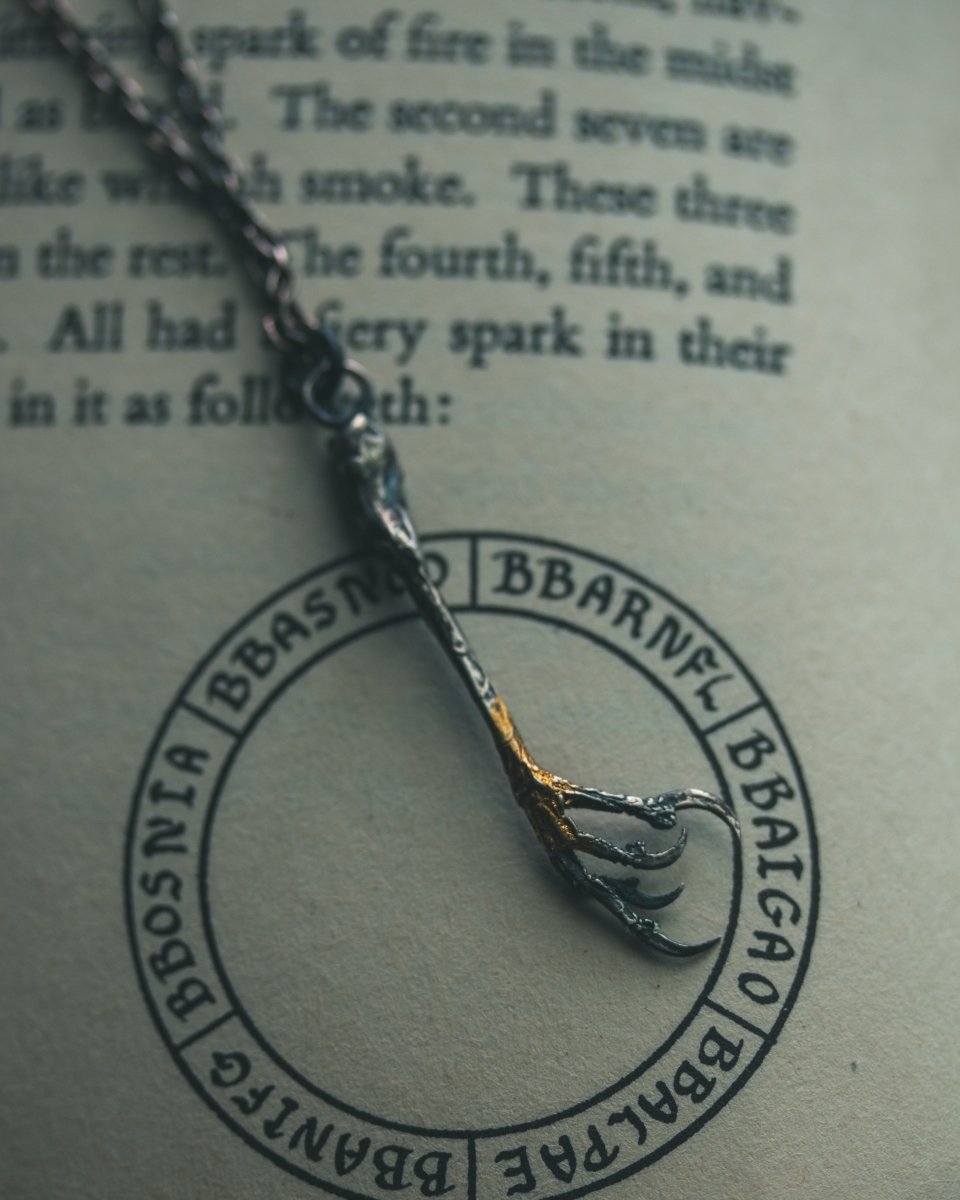 Yaga's Cabinet: Goldfinch Divination Pendant | Sterling Silver | Ethically Found - Machinations