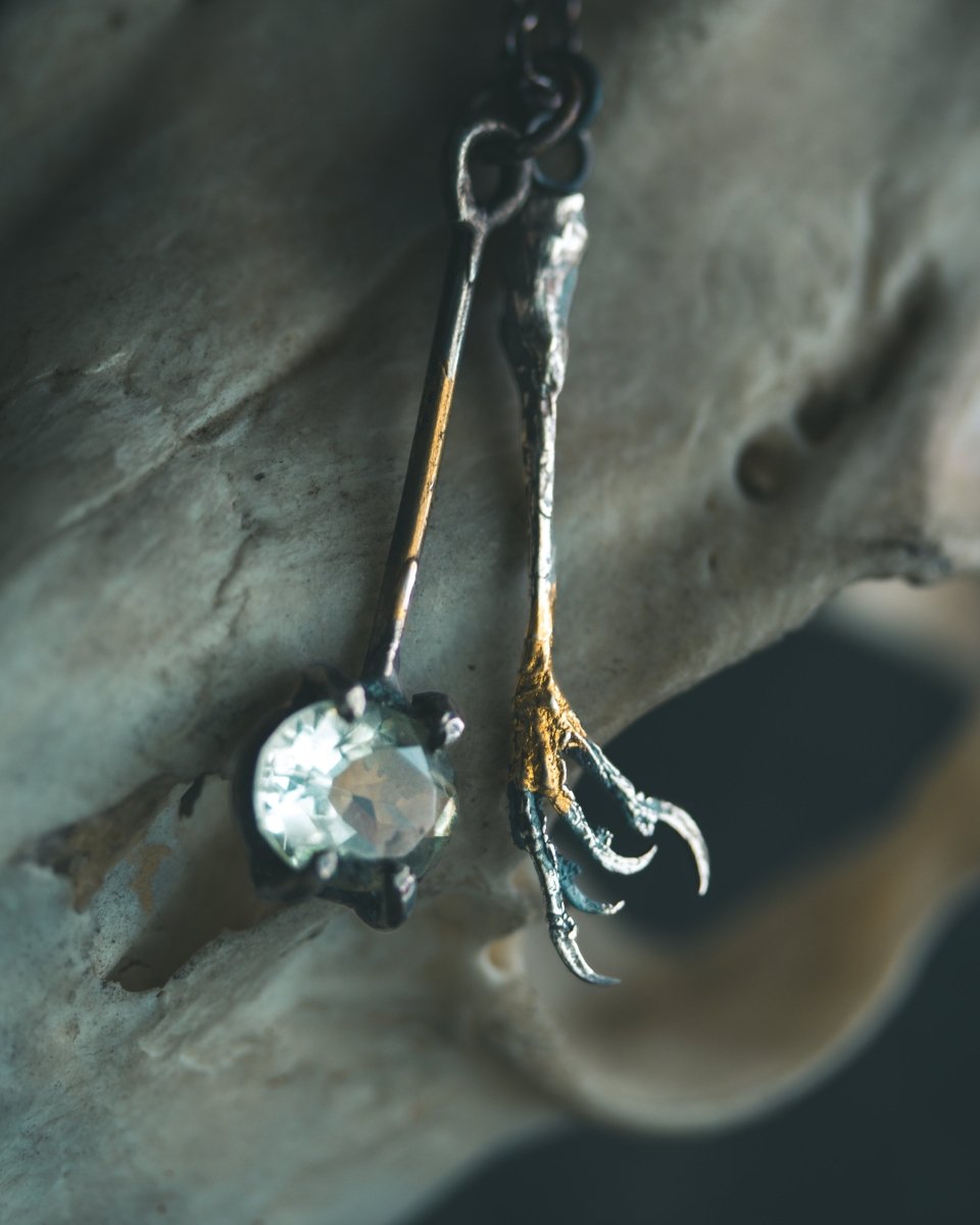 Yaga's Cabinet: Goldfinch Divination Pendant | Sterling Silver | Ethically Found - Machinations