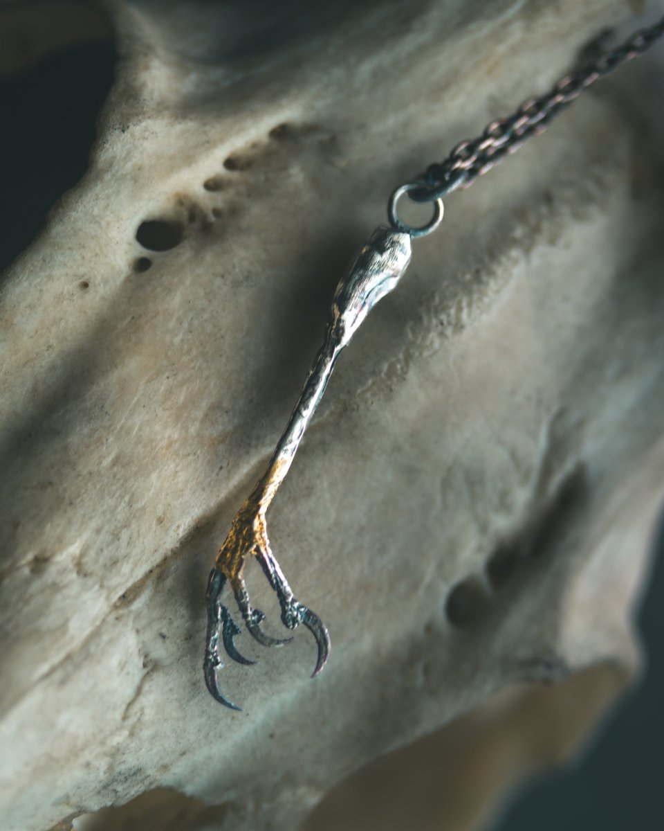 Yaga's Cabinet: Goldfinch Divination Pendant | Sterling Silver | Ethically Found - Machinations