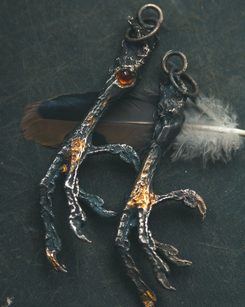 Yaga's Cabinet: Mourning Dove Divination Pendant | Sterling Silver | Ethically Found - Machinations